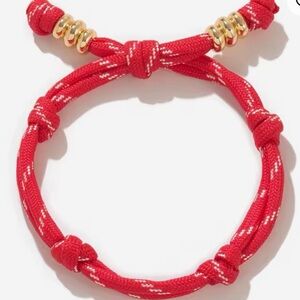 BaubleBar Bracelet Red and Gold Knotted Bracelet